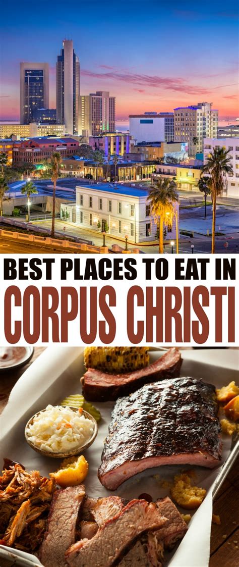 Located on the 20th floor of the Bayfront Tower, this multi-level restaurant offers diners beautiful panoramic views of the Corpus Christi bay. . Best places to eat in corpus christi tx